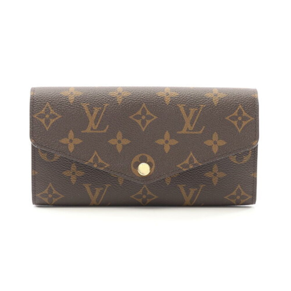 Louis Vuitton Sarah Portefeuille Wallet Bifold Long Monogram Brown